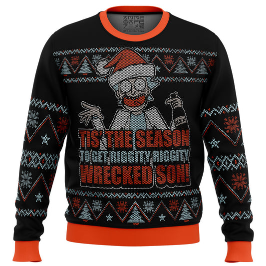 Rick and Morty Tis The Season Ugly Christmas Sweater