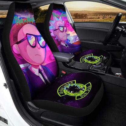 Rick And Moty Car Seat Covers Rick And Morty Cool Suit Seat Covers Pink