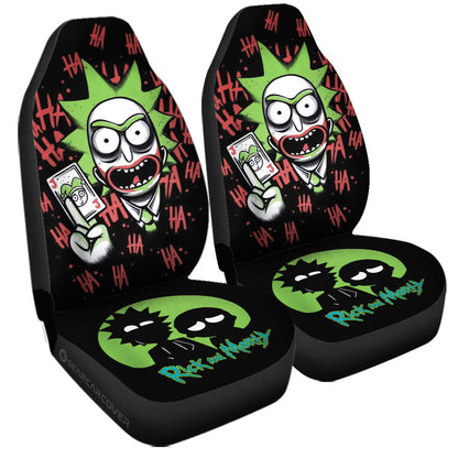 Rick And Moty Car Seat Covers Rick As Joker Hahaha Seat Covers Green Red