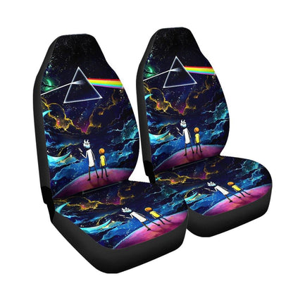 Rick And Moty Car Seat Covers Rick And Morty Looking At The Galaxy Seat Covers Colorful