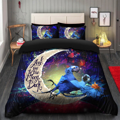 Rio Blu and Jewel Love You To The Moon Galaxy Bedding Set