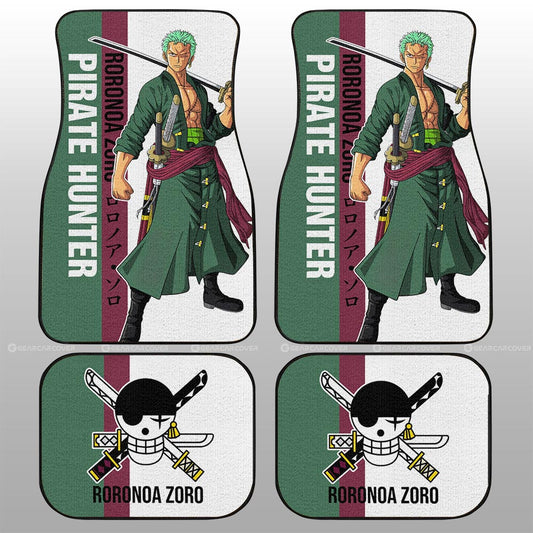 One Piece Car Mats One Piece Pirate Hunter Graphic Car Floor Mats Colorful