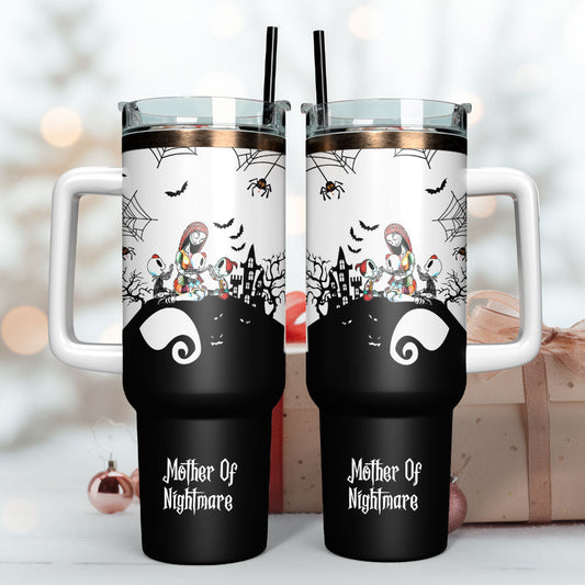 TNBC 40 Oz Tumbler Sally Mother Of Nightmares Tumbler 40 Oz Black White