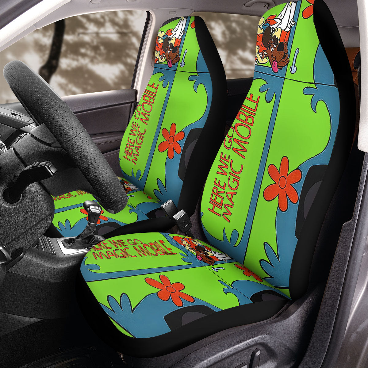 Scooby Doo Car Seat Covers Here We Go Magic Mobile Seat Covers Green