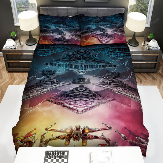 SW Bedding Set The Rise Of Skywalker Iron Airplane Duvet Covers Colorful Unique Gift