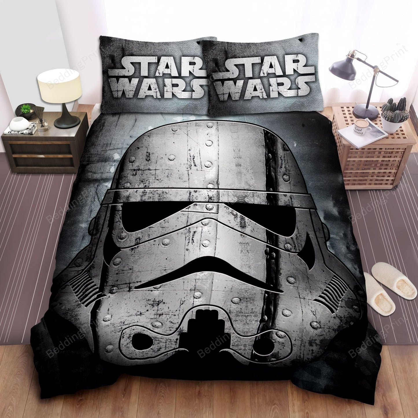 SW Bedding Set SW Irontrooper Masked Stormtroopers Duvet Covers Gray Unique Gift