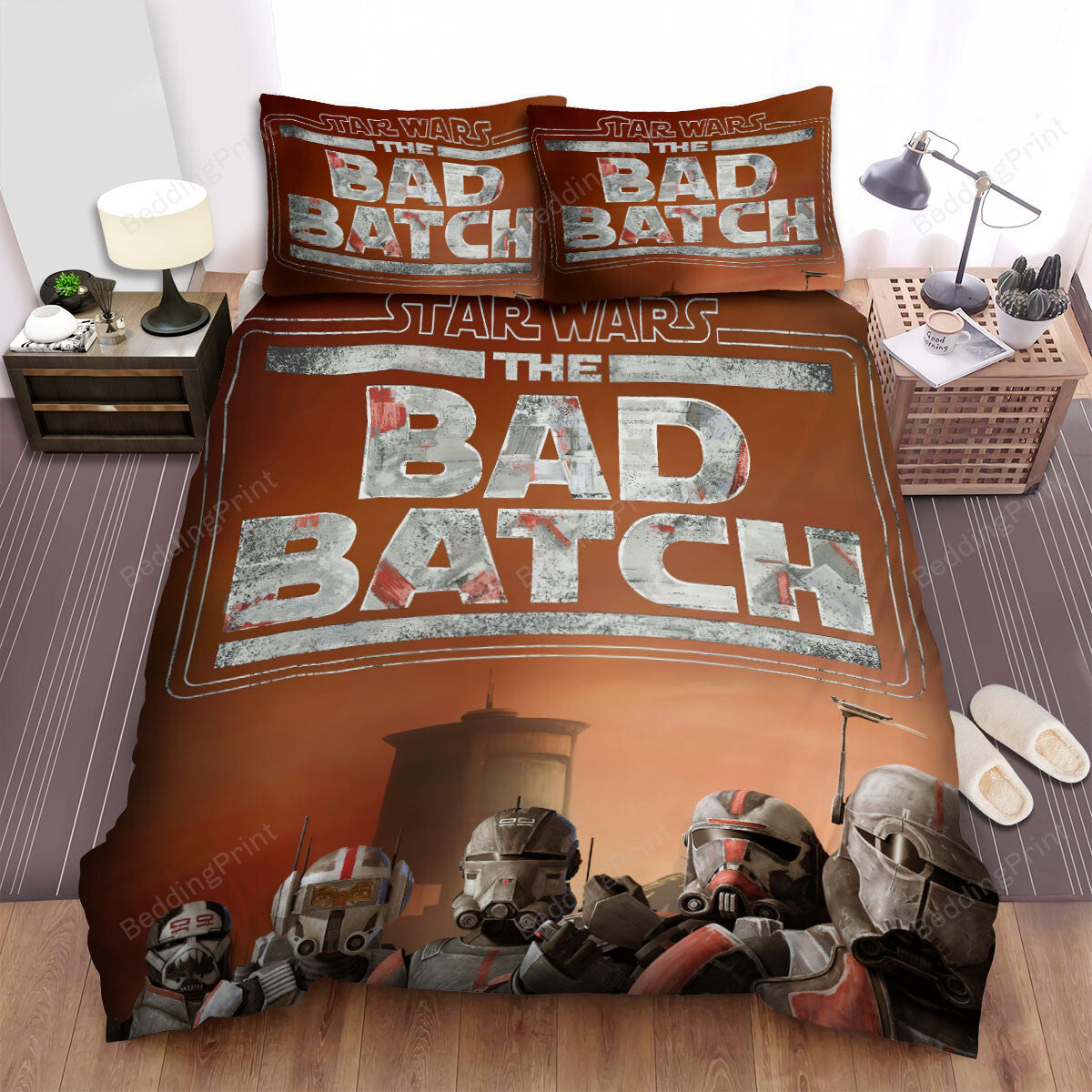 SW Bedding Set SW The Bad Batch Characters Duvet Covers Orange Unique Gift