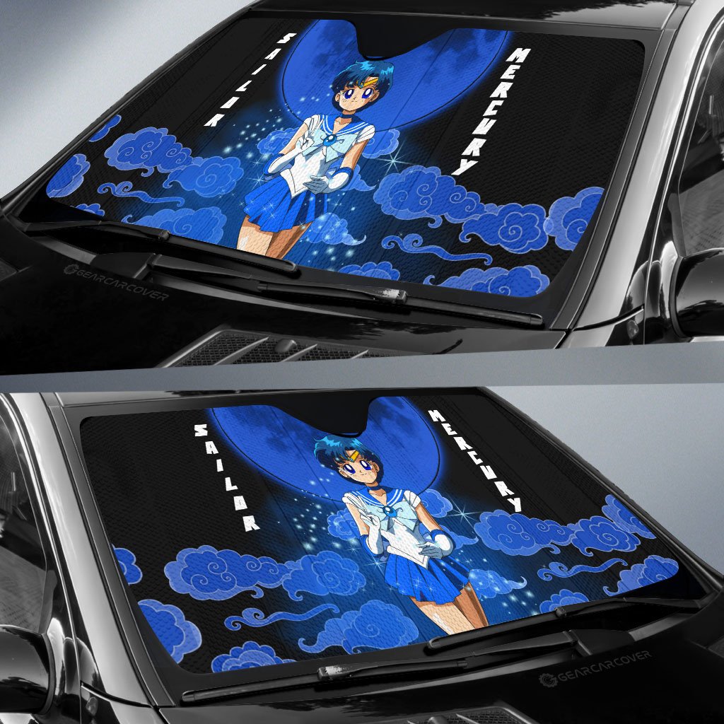 Sailor Mercury Car Sunshade Custom Car Accessories
