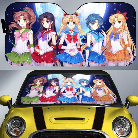 Sailor Moon Car Sun Shade Sailor Moon Team Member Winshield Sun Shade Colorful