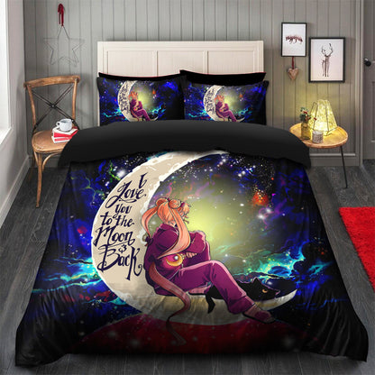 Sailor Moon Love You To The Moon Galaxy Bedding Set