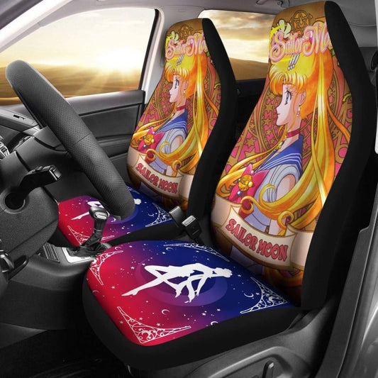 Sailor Moon Car Seat Covers Sailor Moon Character Vintage Style Seat Covers Colorful