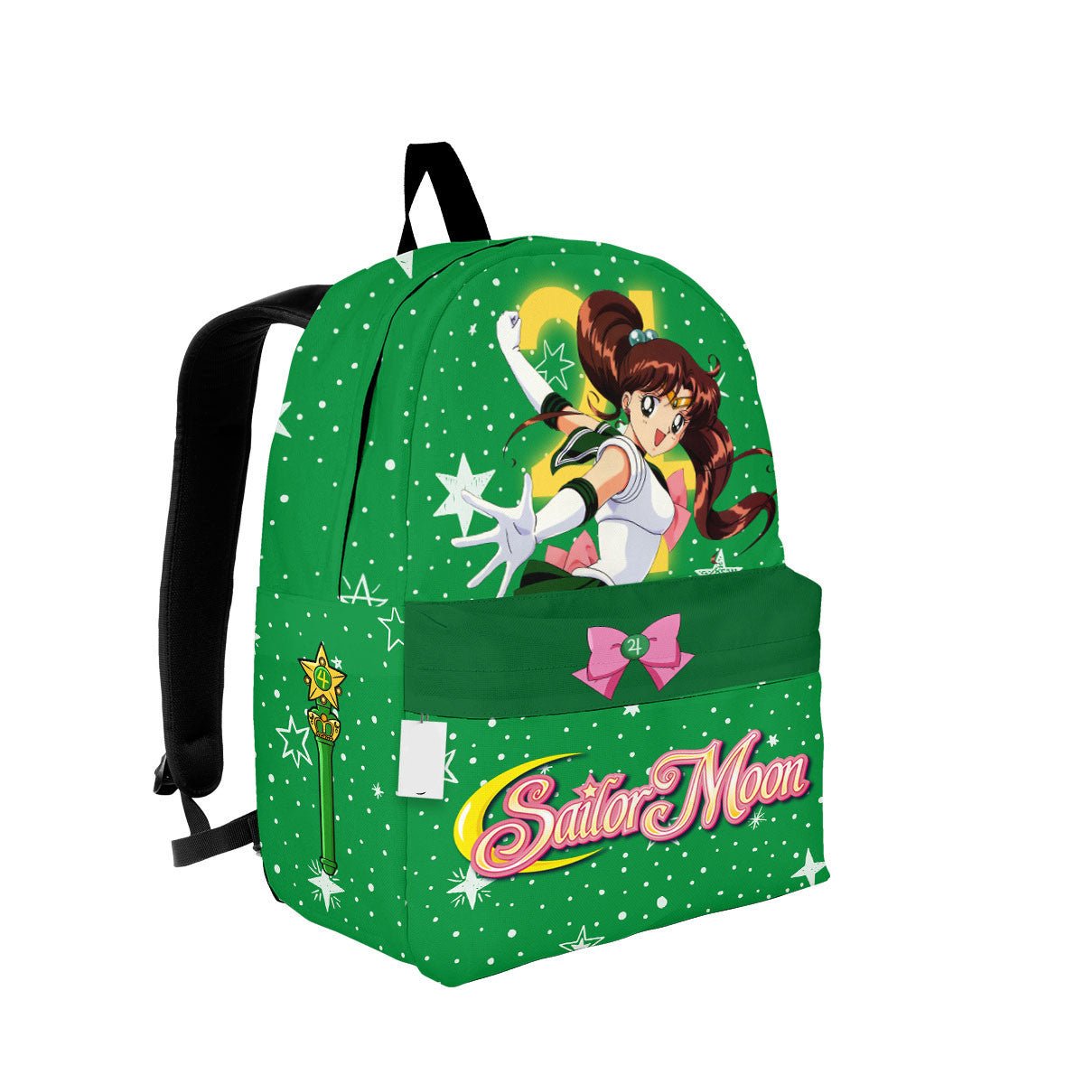 Sailor Moon Backpack Sailor Jupiter Makoto Kino Graphic Backpacks Green