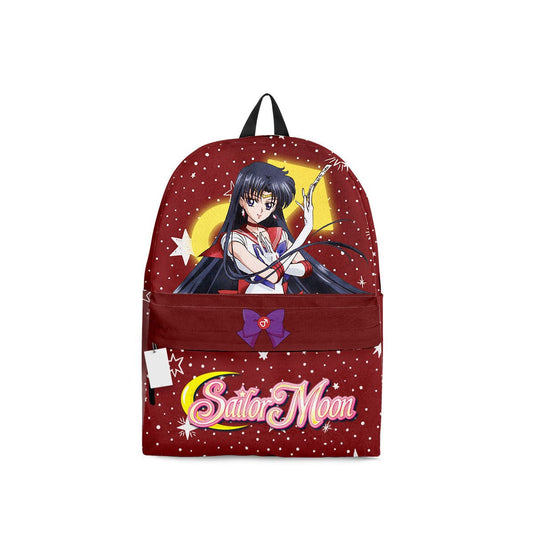 Sailor Moon Backpack Sailor Mars Rei Hino Graphic Backpacks Red