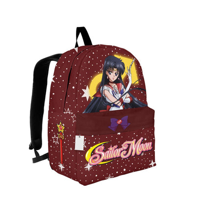 Sailor Moon Backpack Sailor Mars Rei Hino Graphic Backpacks Red