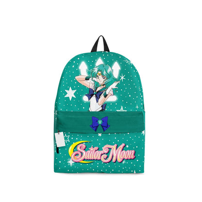 Sailor Moon Backpack Sailor Neptune Michiru Kaiou Graphic Backpacks Green