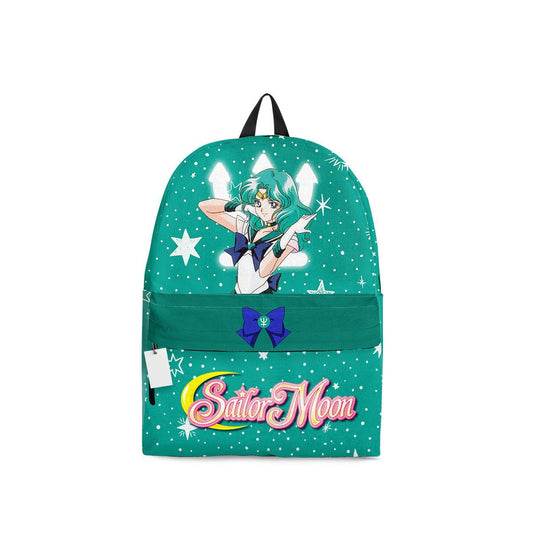 Sailor Moon Backpack Sailor Neptune Michiru Kaiou Graphic Backpacks Green