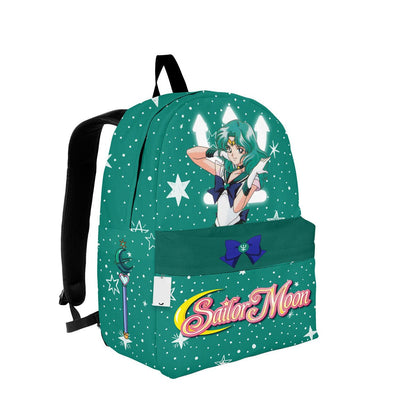 Sailor Moon Backpack Sailor Neptune Michiru Kaiou Graphic Backpacks Green