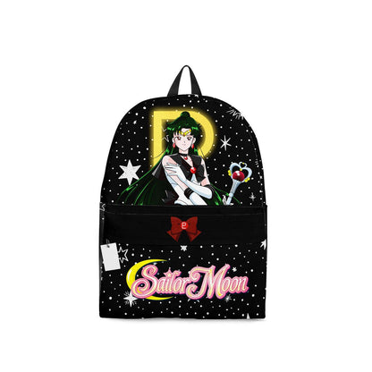 Sailor Moon Backpack Sailor Pluto Setsuna Meiou Graphic Backpacks Black