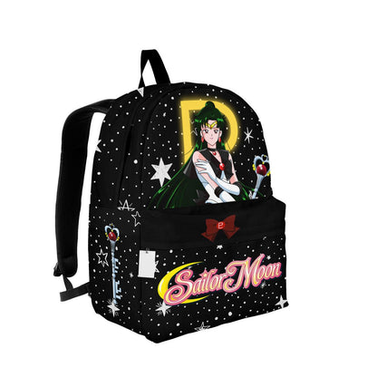 Sailor Moon Backpack Sailor Pluto Setsuna Meiou Graphic Backpacks Black