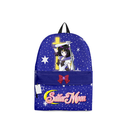 Sailor Moon Backpack Sailor Saturn Hotaru Tomoe Graphic Backpacks Blue