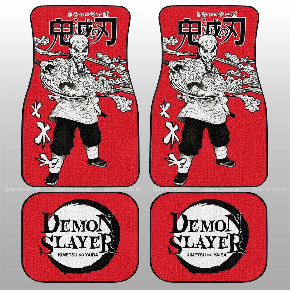 Demon Slayer Car Mats Sakonji Urokodaki Car Floor Mats Car Manga Style For Fans Floor Mats