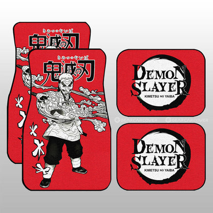 Demon Slayer Car Mats Sakonji Urokodaki Car Floor Mats Car Manga Style For Fans Floor Mats