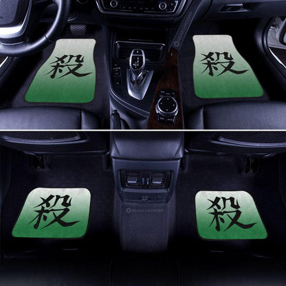 Demon Slayer Car Mats Sanemi Shinazugawa Uniform Car Floor Mats Demon Slayer Car Floor Mats