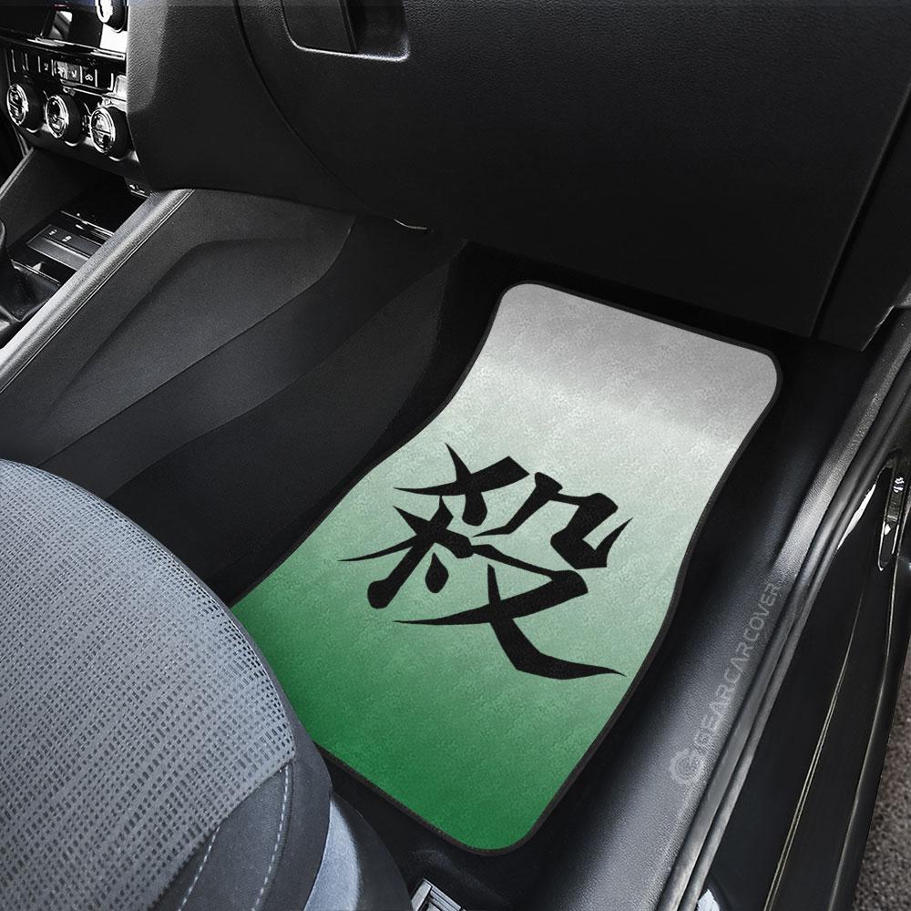 Demon Slayer Car Mats Sanemi Shinazugawa Uniform Car Floor Mats Demon Slayer Car Floor Mats