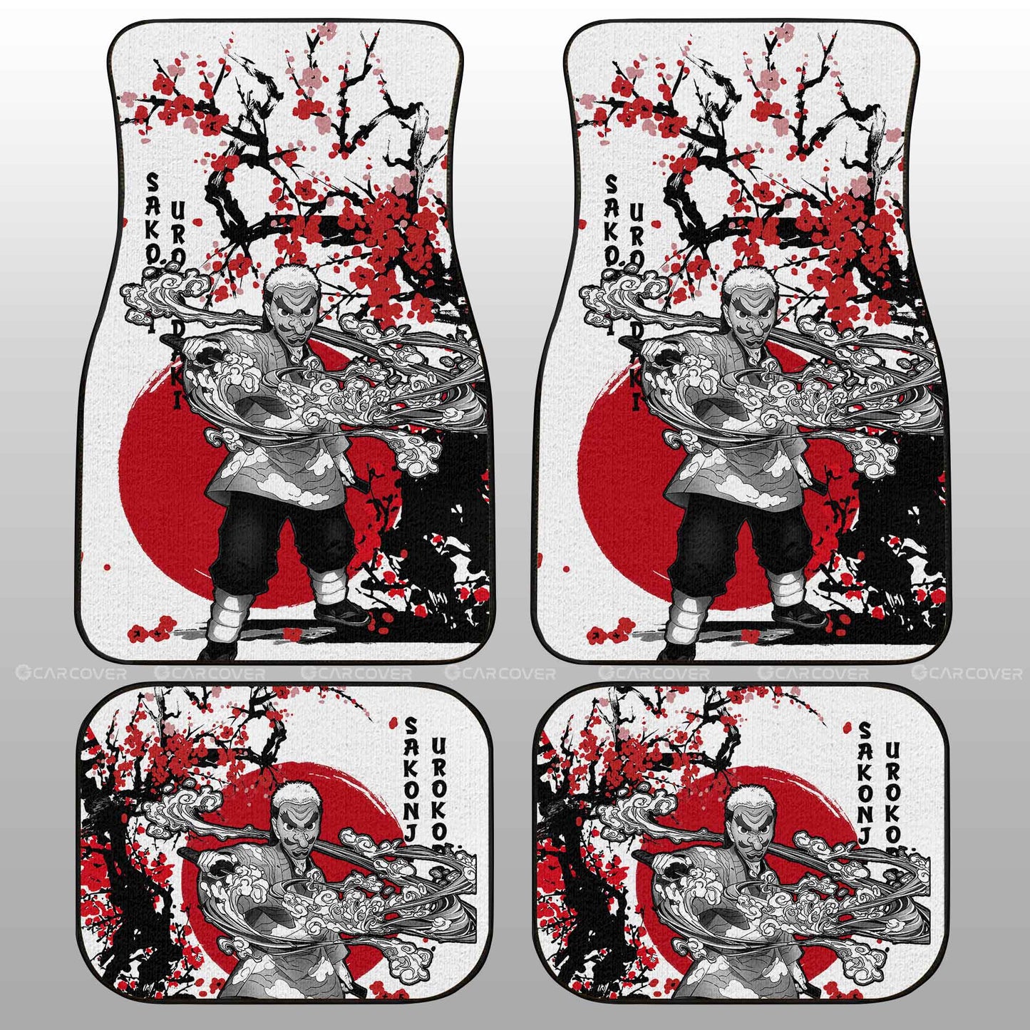 Demon Slayer Car Mats Sankoji Car Floor Mats Japan Style Car Floor Mats