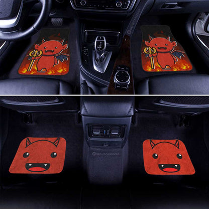 Halloween Car Mats Halloween Character The Demon Face Car Floor Mats Black Red