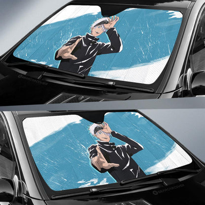 Satoru Gojou Car Sunshade Custom Car Accessories