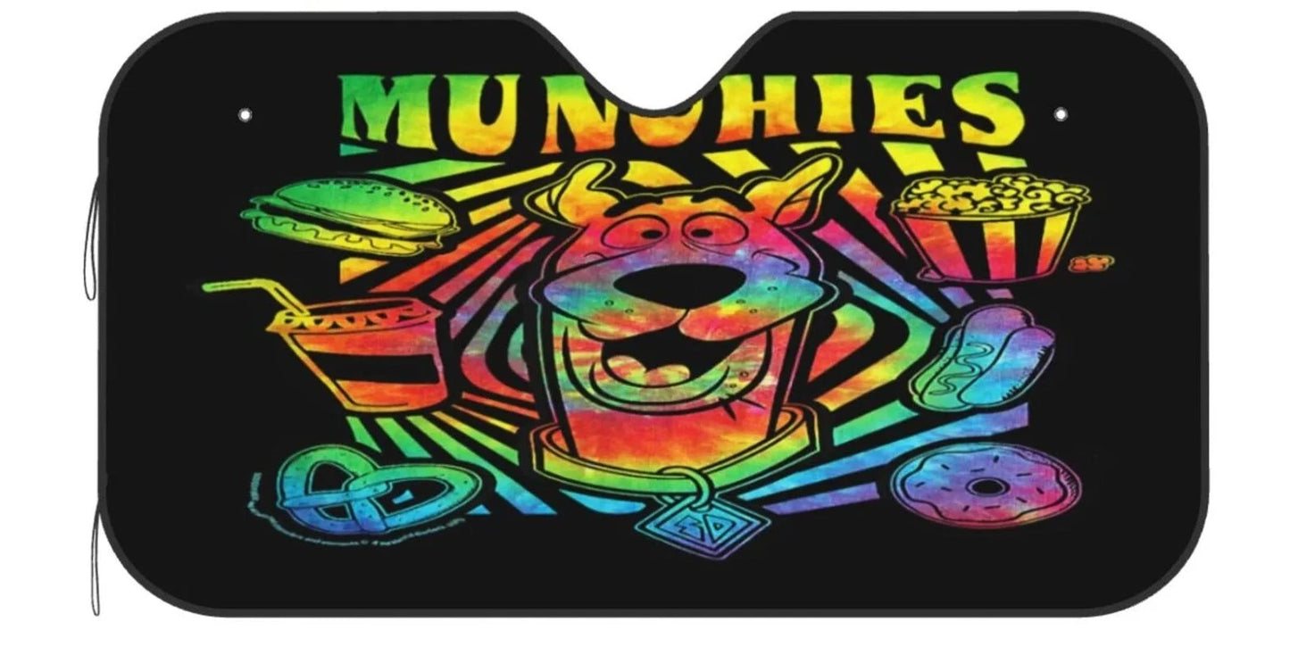 Scooby Doo Car Sun Shade Scooby Doo And Food Munchies Winshield Sun Shade Colorful