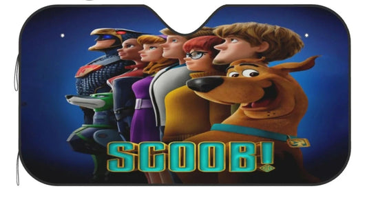 Scooby Doo Car Sun Shade Scoob Team And Heroes Winshield Sun Shade Colorful