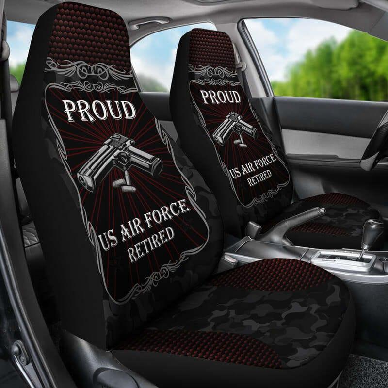 Veteran Car Seat Covers Proud US Air Force Veteran Seat Covers Black