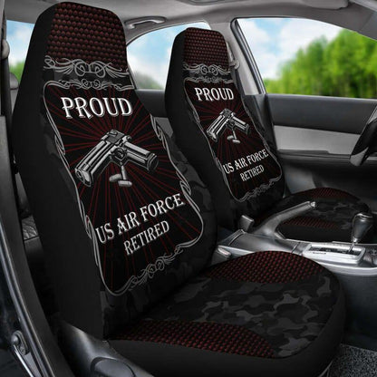Veteran Car Seat Covers Proud US Air Force Veteran Seat Covers Black