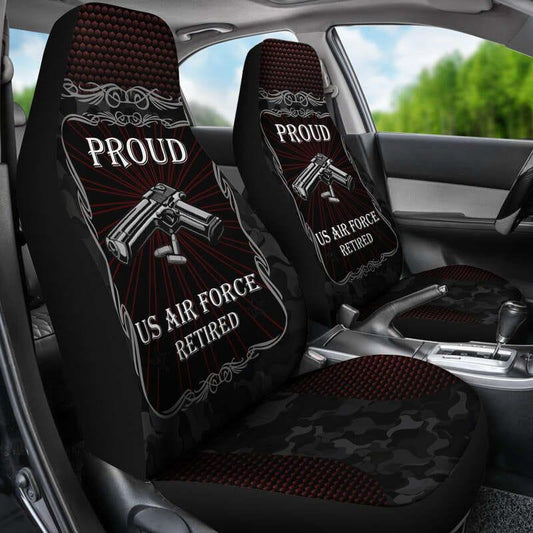 Veteran Car Seat Covers Proud US Air Force Veteran Seat Covers Black