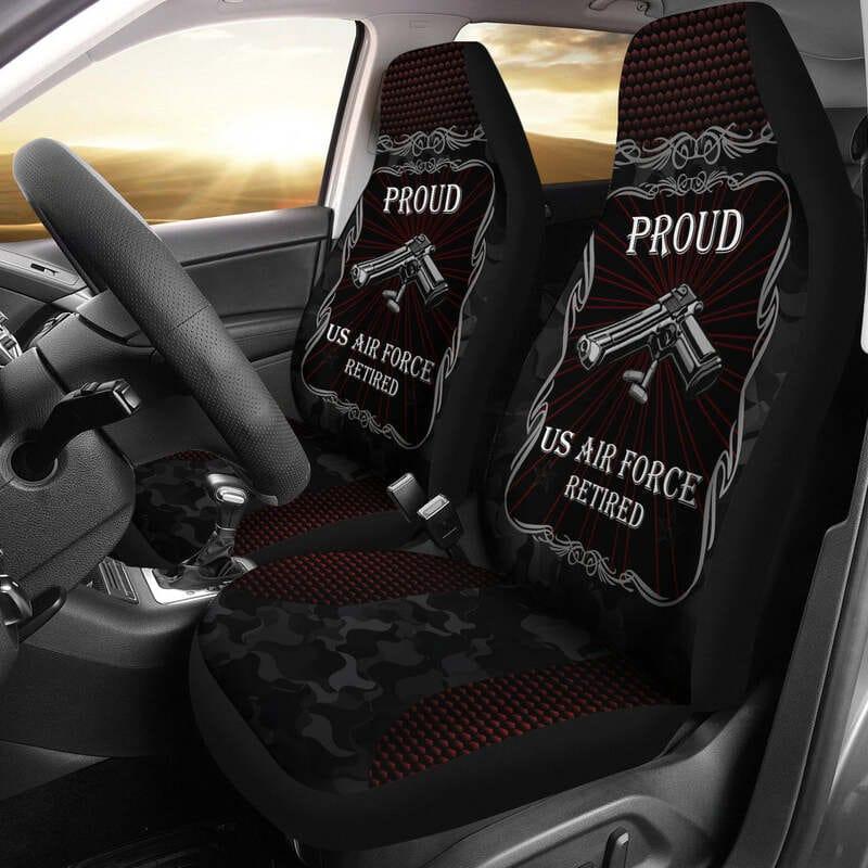 Veteran Car Seat Covers Proud US Air Force Veteran Seat Covers Black