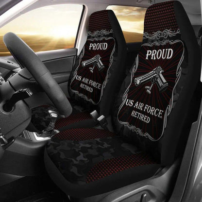 Veteran Car Seat Covers Proud US Air Force Veteran Seat Covers Black