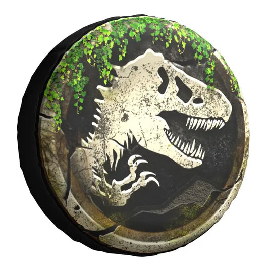 Jurassic Park Spare Tire Cover Jurassic Park Cover In Plant Tire Covers Brown Green