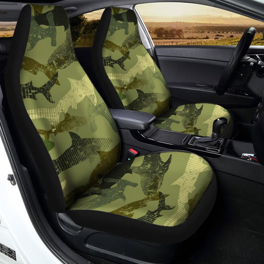 Shark Car Seat Covers Shark Dot Form Pattern Seat Covers Green