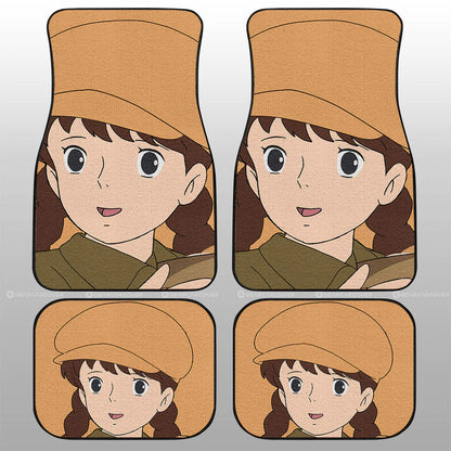 SGhibli Car Mats SGhibli Castle In The Sky Sheeta Face Graphic Car Floor Mat Colorful