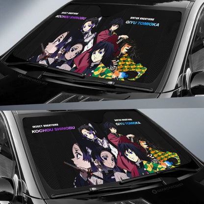 Shinobu And Giyuu Car Sunshade Custom