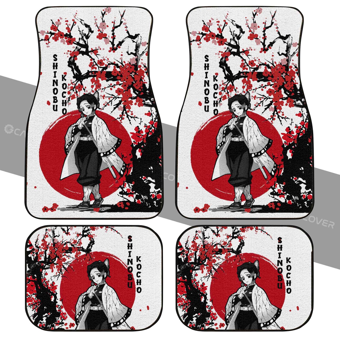 Demon Slayer Car Mats Shinobu Car Floor Mats Japan Style Car Floor Mats