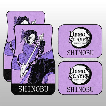 Demon Slayer Car Mats Shinobu Kocho Car Floor Mats Demon Slayer Car Floor Mats