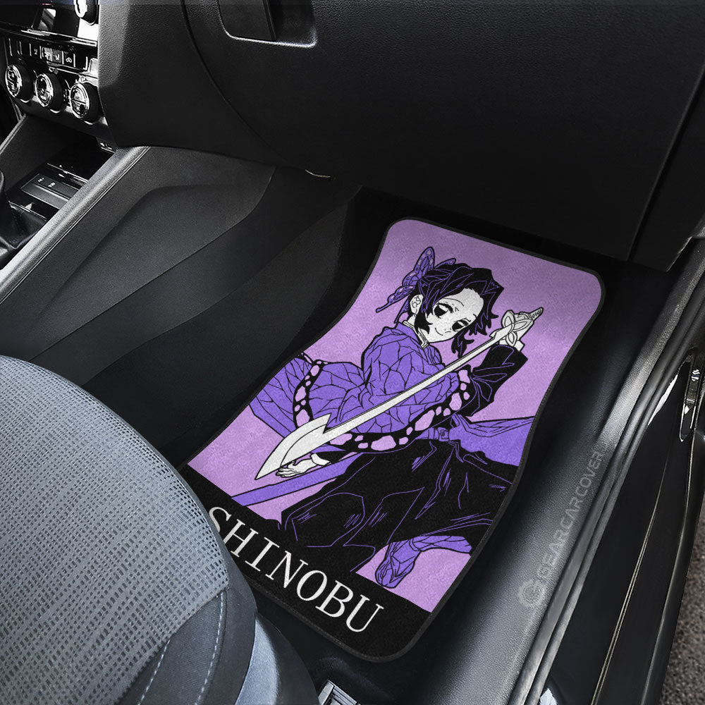 Demon Slayer Car Mats Shinobu Kocho Car Floor Mats Demon Slayer Car Floor Mats