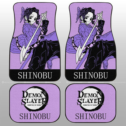 Demon Slayer Car Mats Shinobu Kocho Car Floor Mats Demon Slayer Car Floor Mats