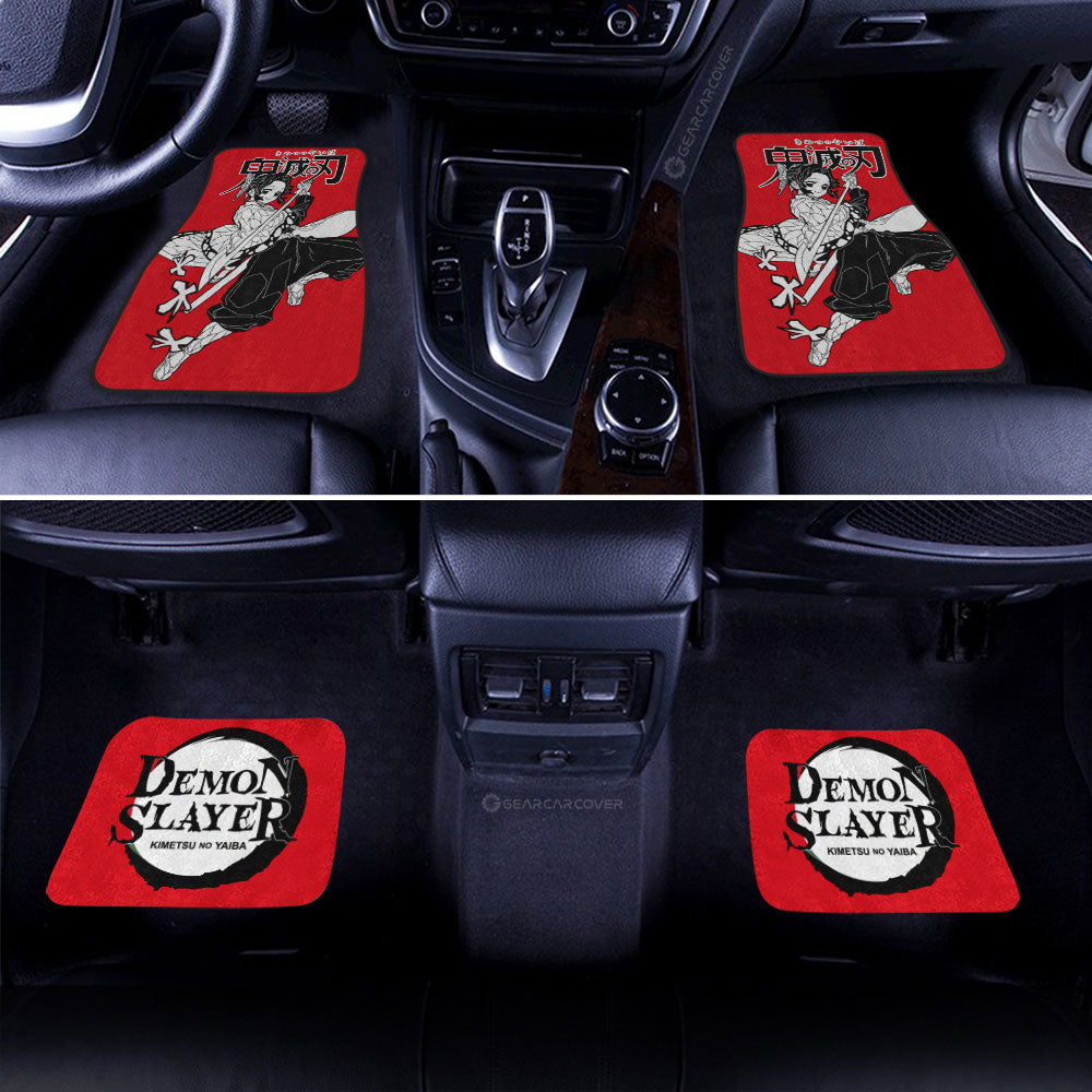 Demon Slayer Car Mats Shinobu Kocho Car Floor Mats Car Manga Style For Fans Floor Mats