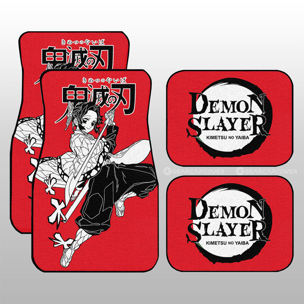 Demon Slayer Car Mats Shinobu Kocho Car Floor Mats Car Manga Style For Fans Floor Mats