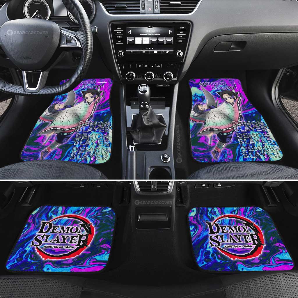 Demon Slayer Car Mats Shinobu Kocho Car Floor Mats Demon Slayer Car Floor Mats