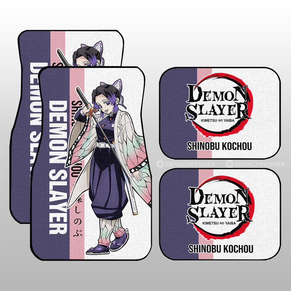 Demon Slayer Car Mats Shinobu Kochou Car Floor Mats Car For Fans Floor Mats